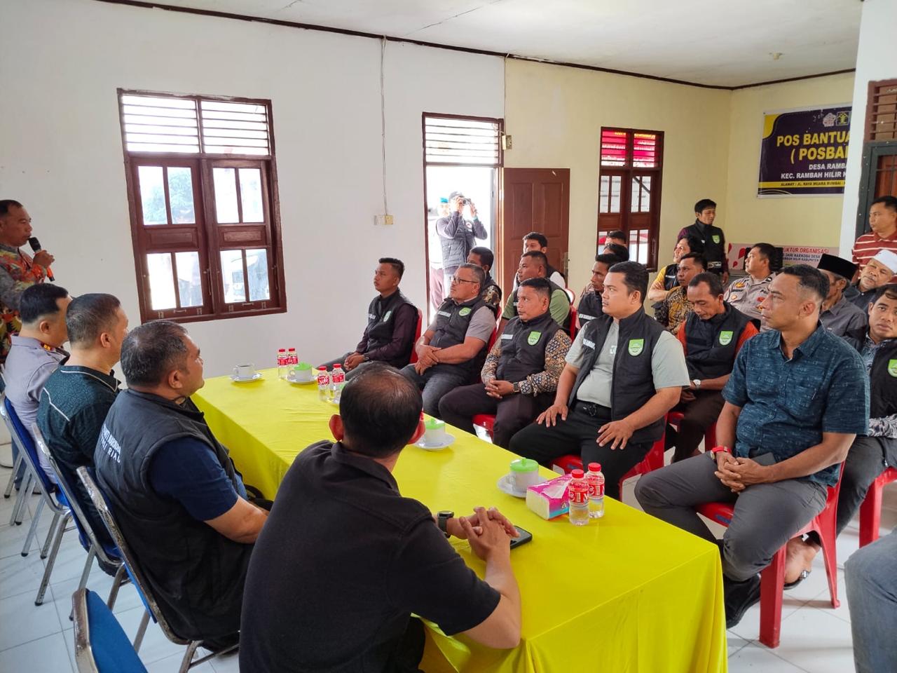 Jelang Hari Bhayangkara ke-80, Kampung Tangguh Anti Narkoba Desa Rambah Hilir Jalani Penilaian Oleh Tim Polda Riau